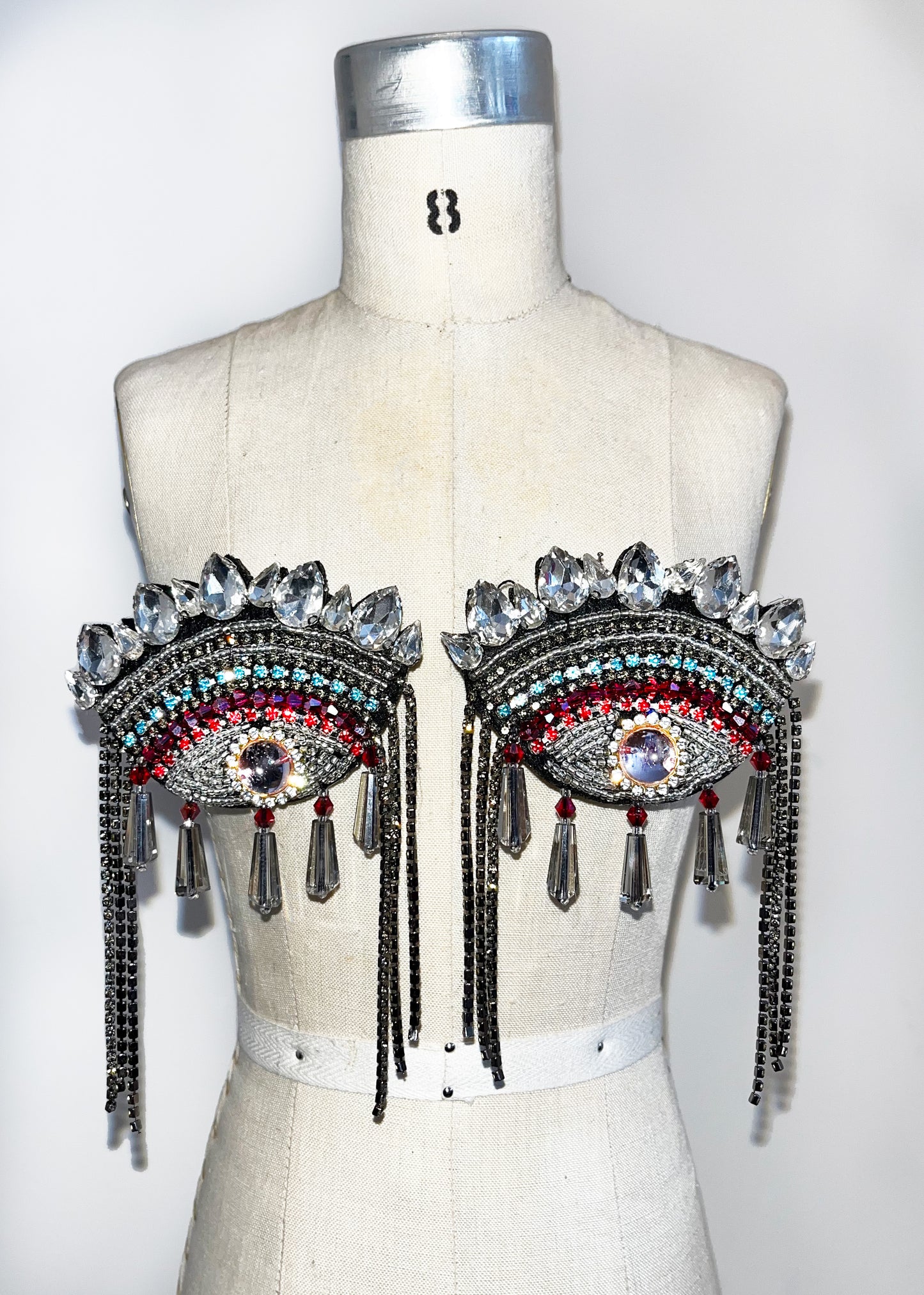 EYE SPY Rhinestone Eye Broach