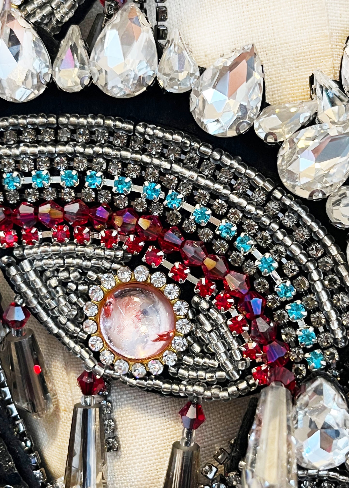 EYE SPY Rhinestone Eye Broach