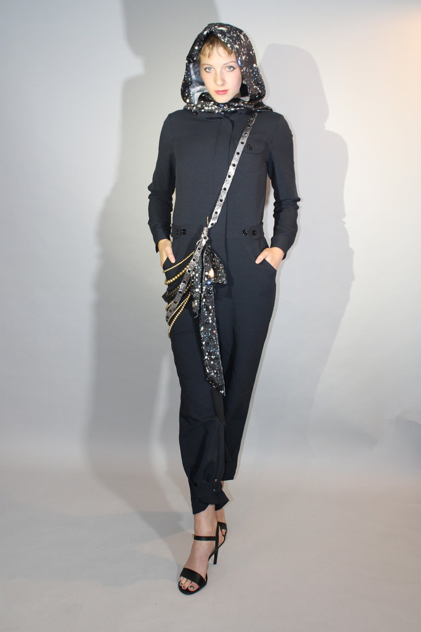 Universal Traveler Jumpsuit with Cosmic Hood