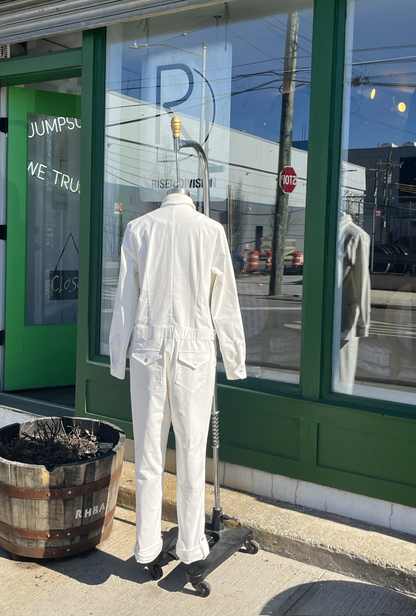 NEW!!! THE FEMININE WILDE Jumpsuit - Cream Stretch Corduroy