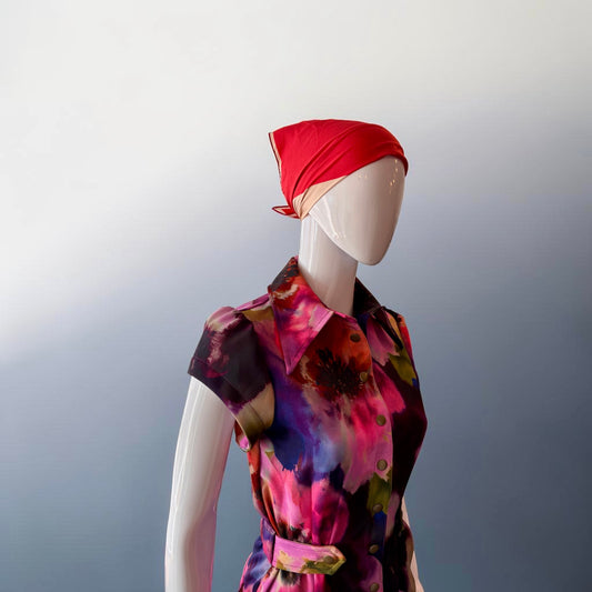 THE WOOLF Jumpsuit - Short Sleeve in Printed Bloom Cotton Sateen