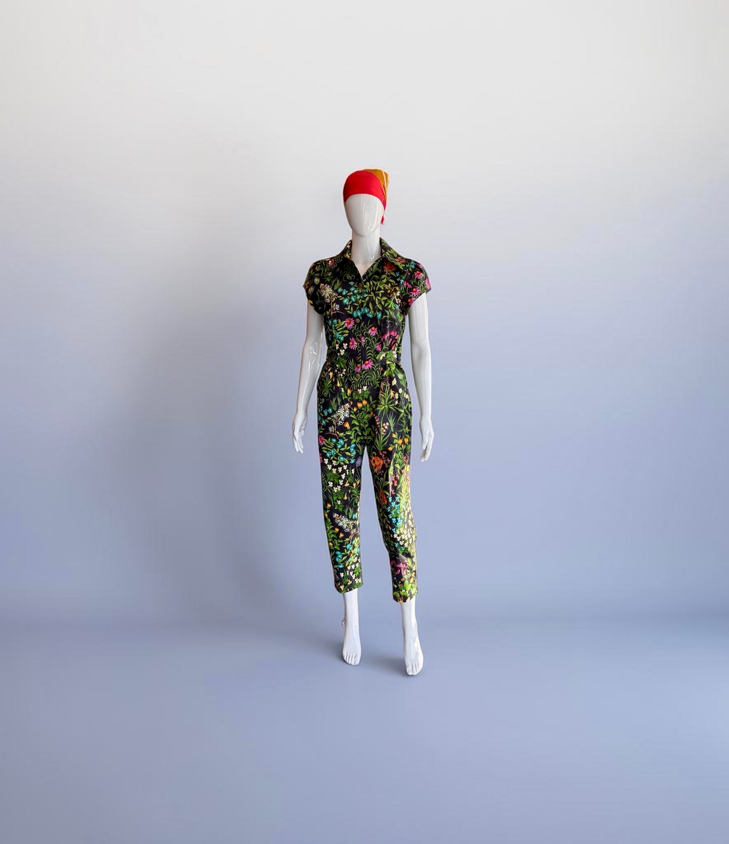 The WOOLF Jumpsuit - short sleeve Lilies