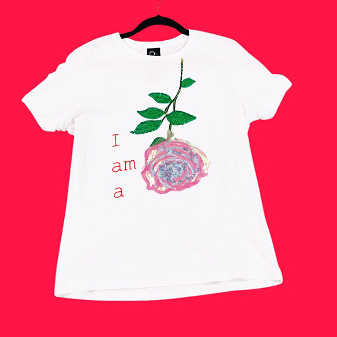 I AM A BEAUTIFUL MONSTER T-Shirt in Neon Pink Print (WOMEN'S SIZES)